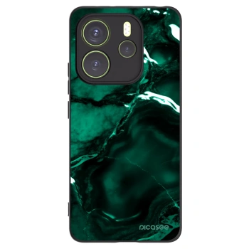 Picasee silikonový černý obal pro Xiaomi Redmi Note 14 4G - Dark emerald