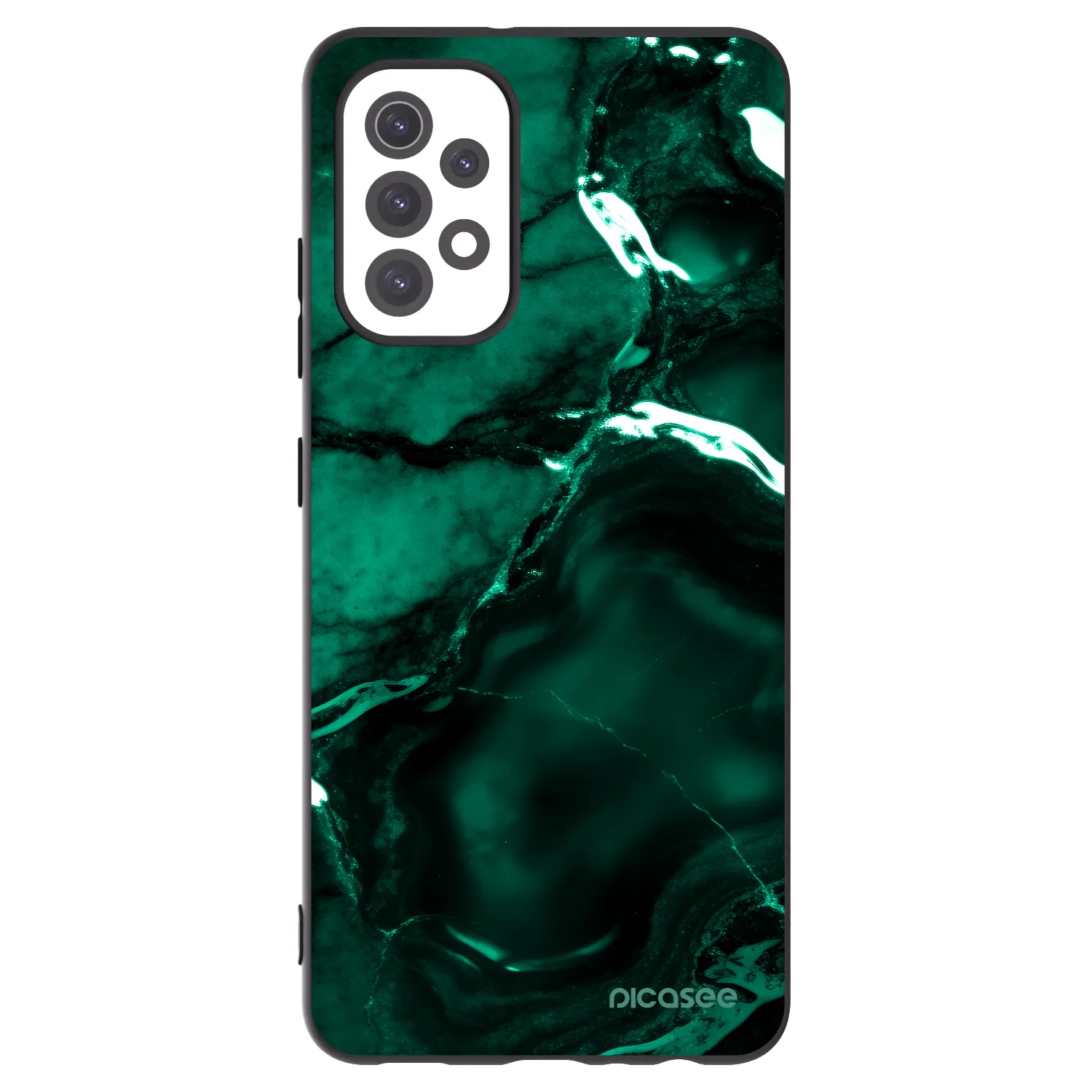 Picasee silikonový černý obal pro Samsung Galaxy A32 5G A326B - Dark emerald