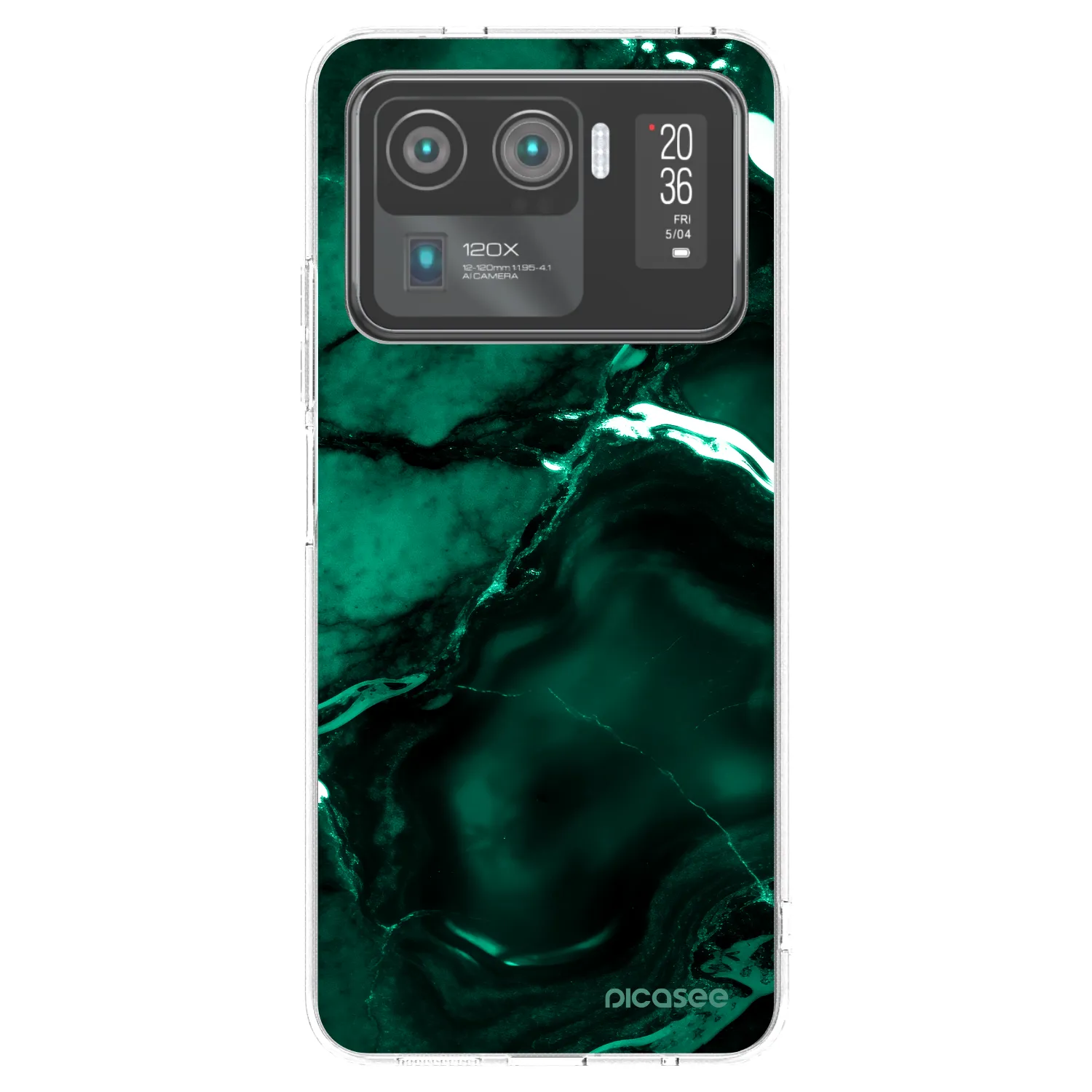 Picasee silikonový průhledný obal pro Xiaomi Mi 11 Ultra - Dark emerald