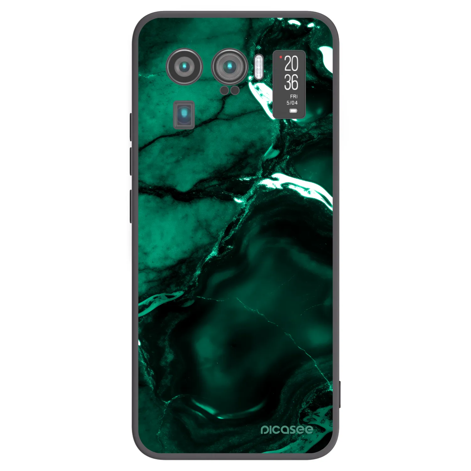 Picasee silikonový černý obal pro Xiaomi Mi 11 Ultra - Dark emerald