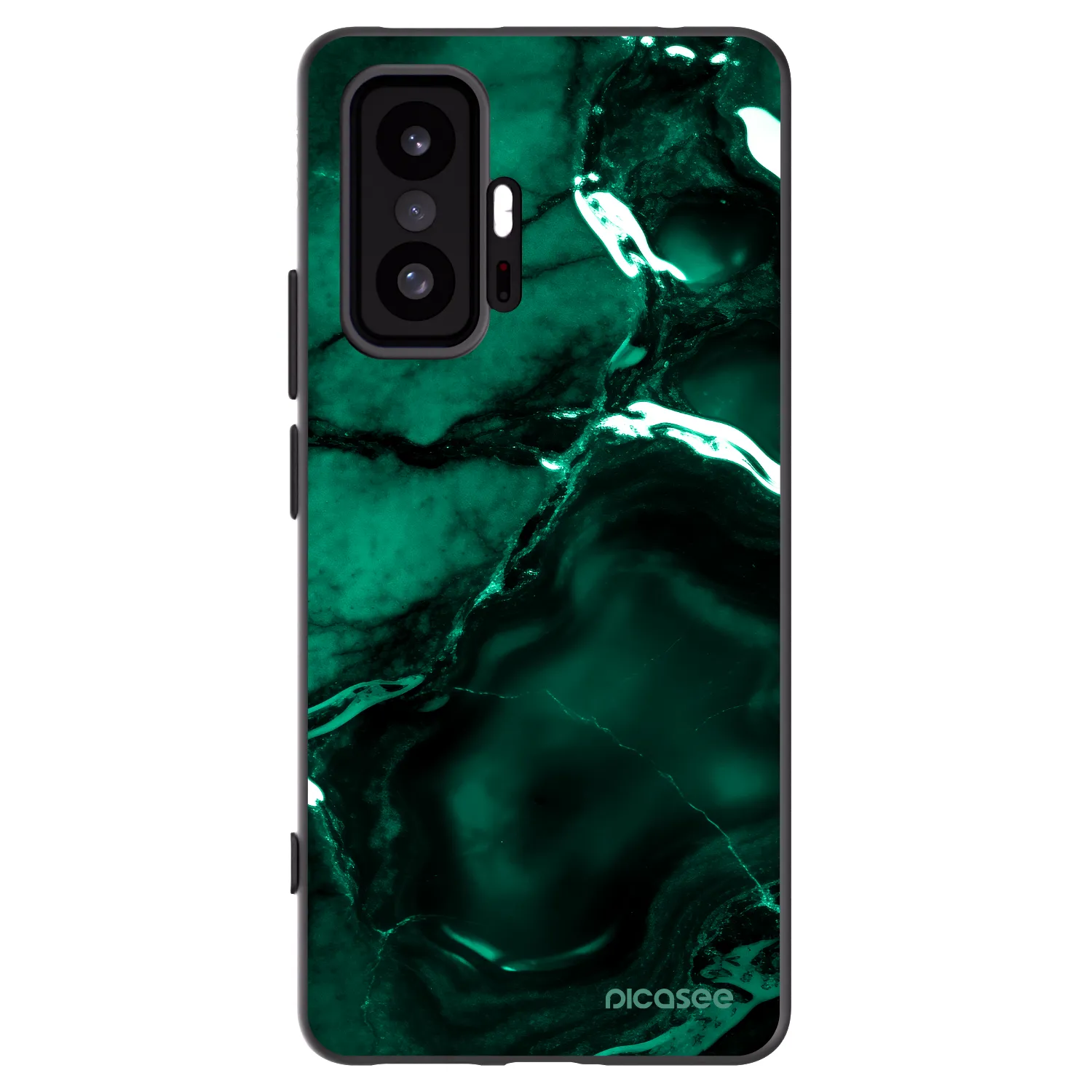 Picasee silikonový černý obal pro Xiaomi 11T Pro - Dark emerald