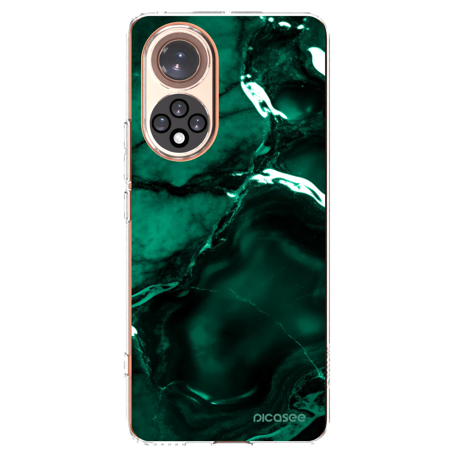 Picasee silikonový průhledný obal pro Huawei Nova 9 - Dark emerald