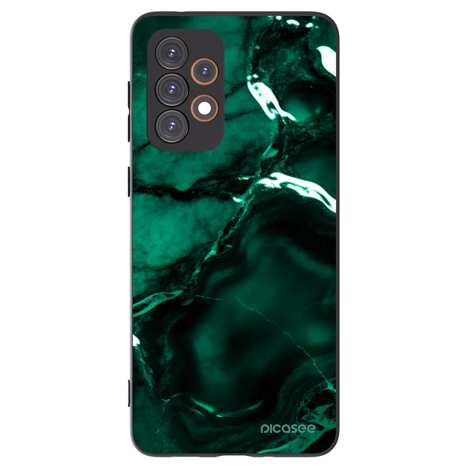Picasee silikonový černý obal pro Samsung Galaxy A33 5G A336 - Dark emerald