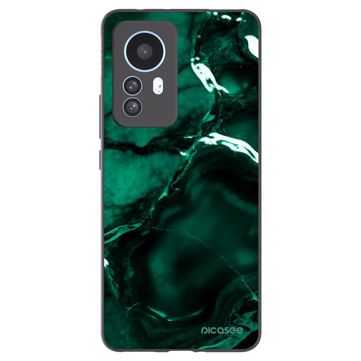 Picasee silikonový černý obal pro Xiaomi 12T - Dark emerald