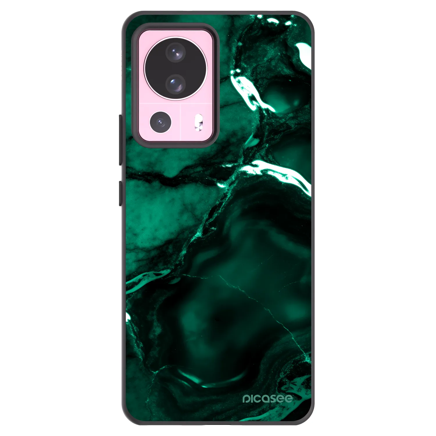 Picasee silikonový černý obal pro Xiaomi 13 Lite - Dark emerald