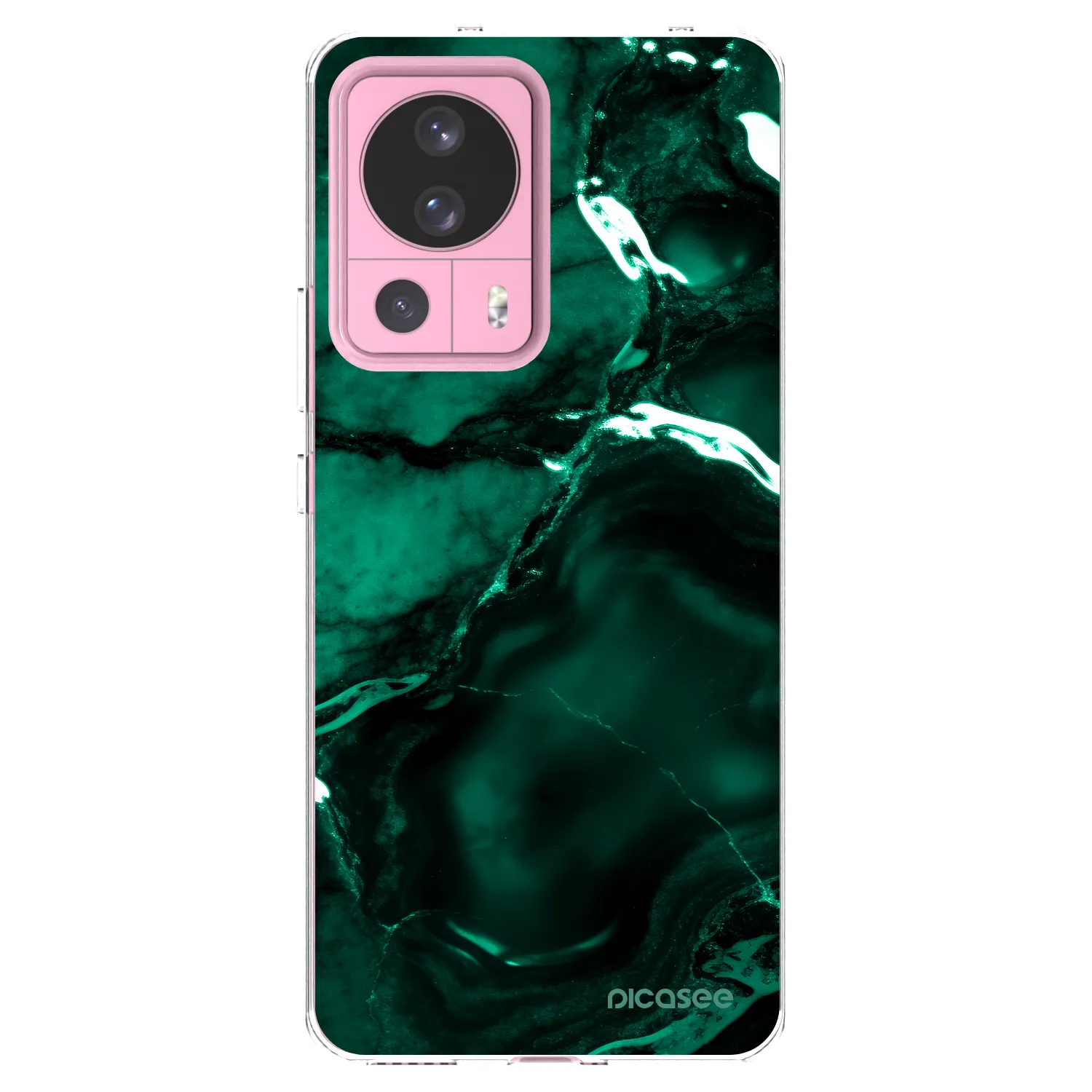 Picasee silikonový průhledný obal pro Xiaomi 13 Lite - Dark emerald