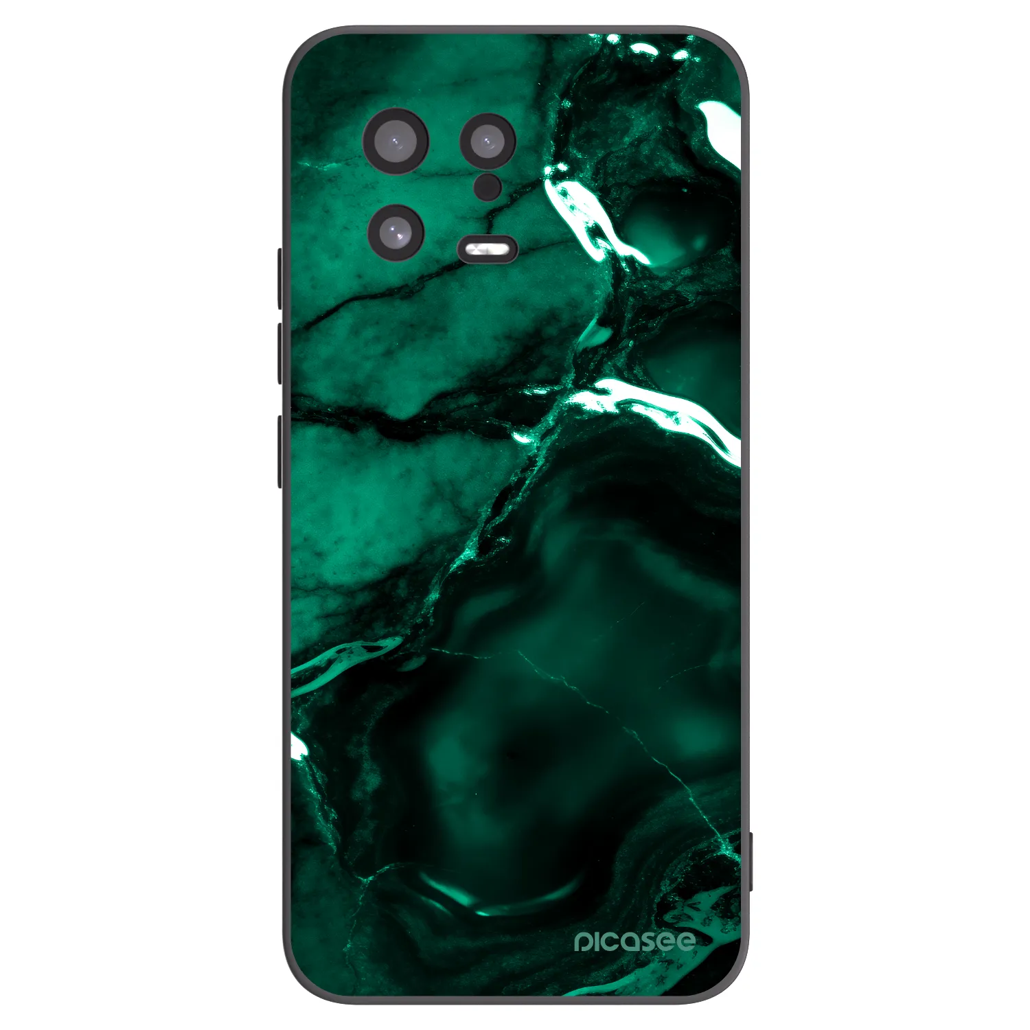 Picasee silikonový černý obal pro Xiaomi 13 - Dark emerald
