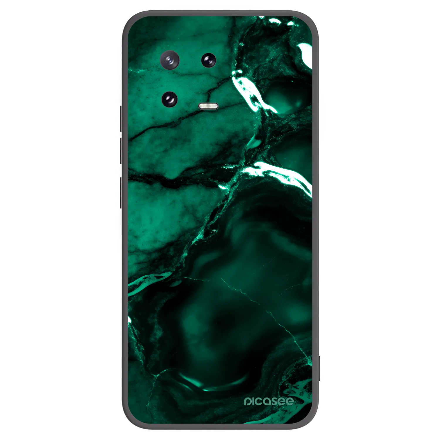 Picasee silikonový černý obal pro Xiaomi 13 Pro - Dark emerald