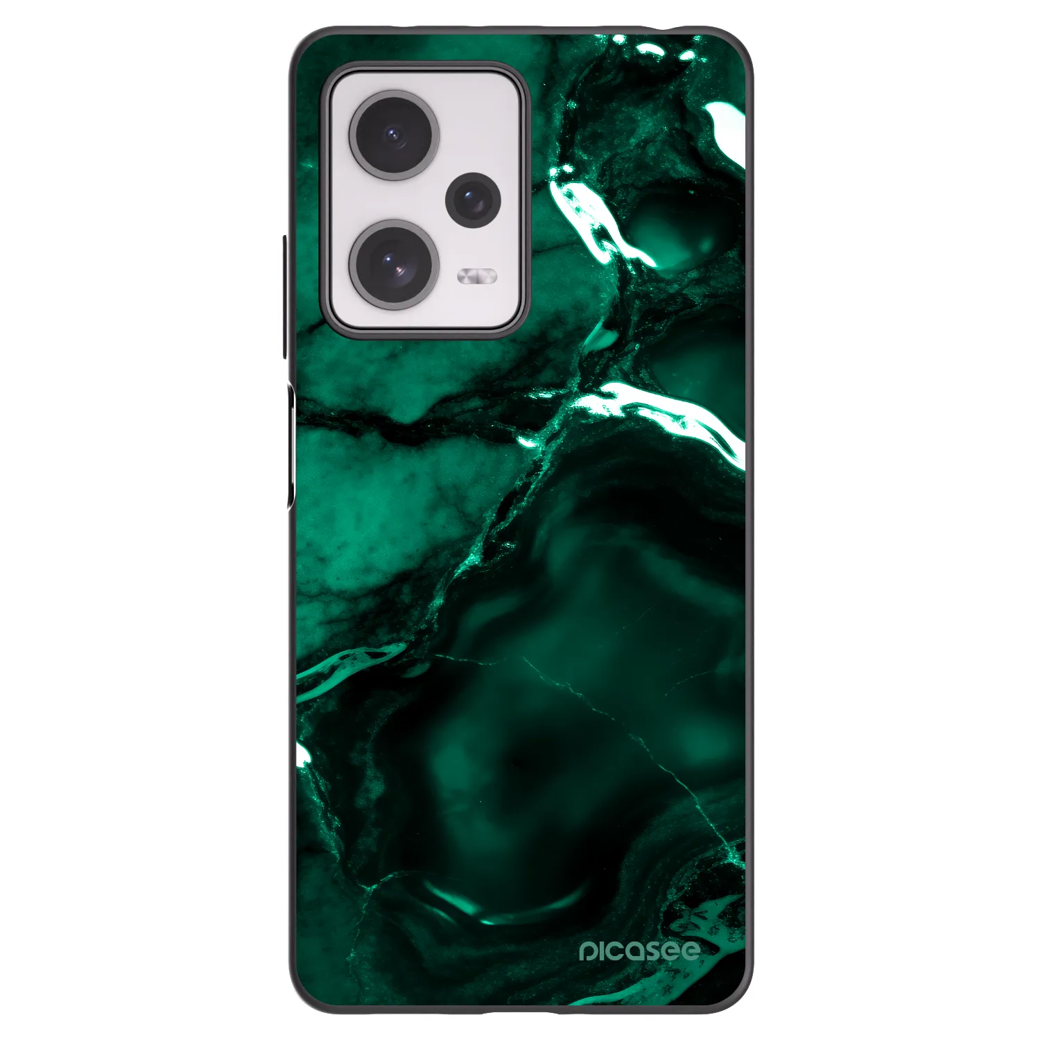 Picasee silikonový černý obal pro Xiaomi Redmi Note 12 Pro+ 5G - Dark emerald