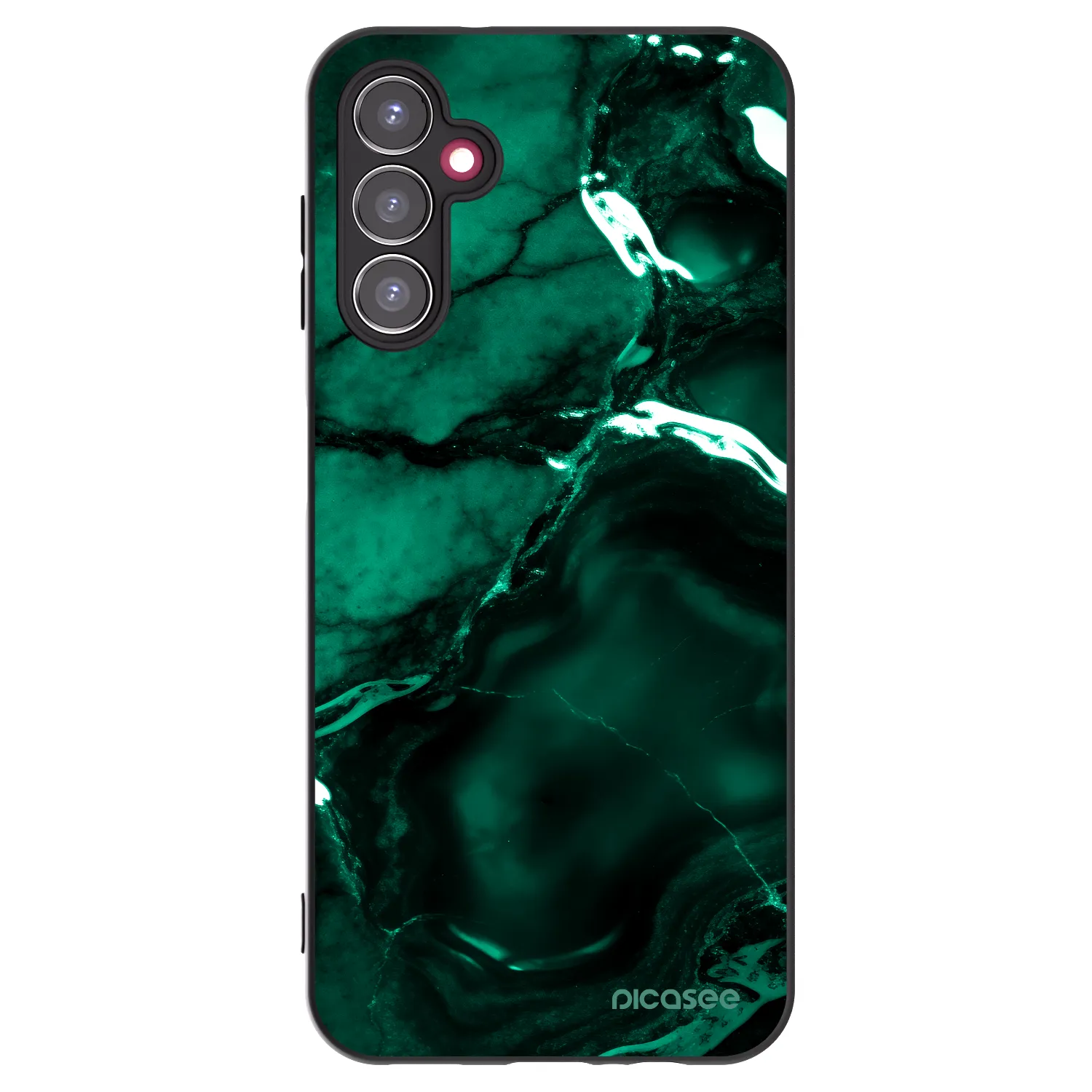 Picasee silikonový černý obal pro Samsung Galaxy A14 4G A145R - Dark emerald