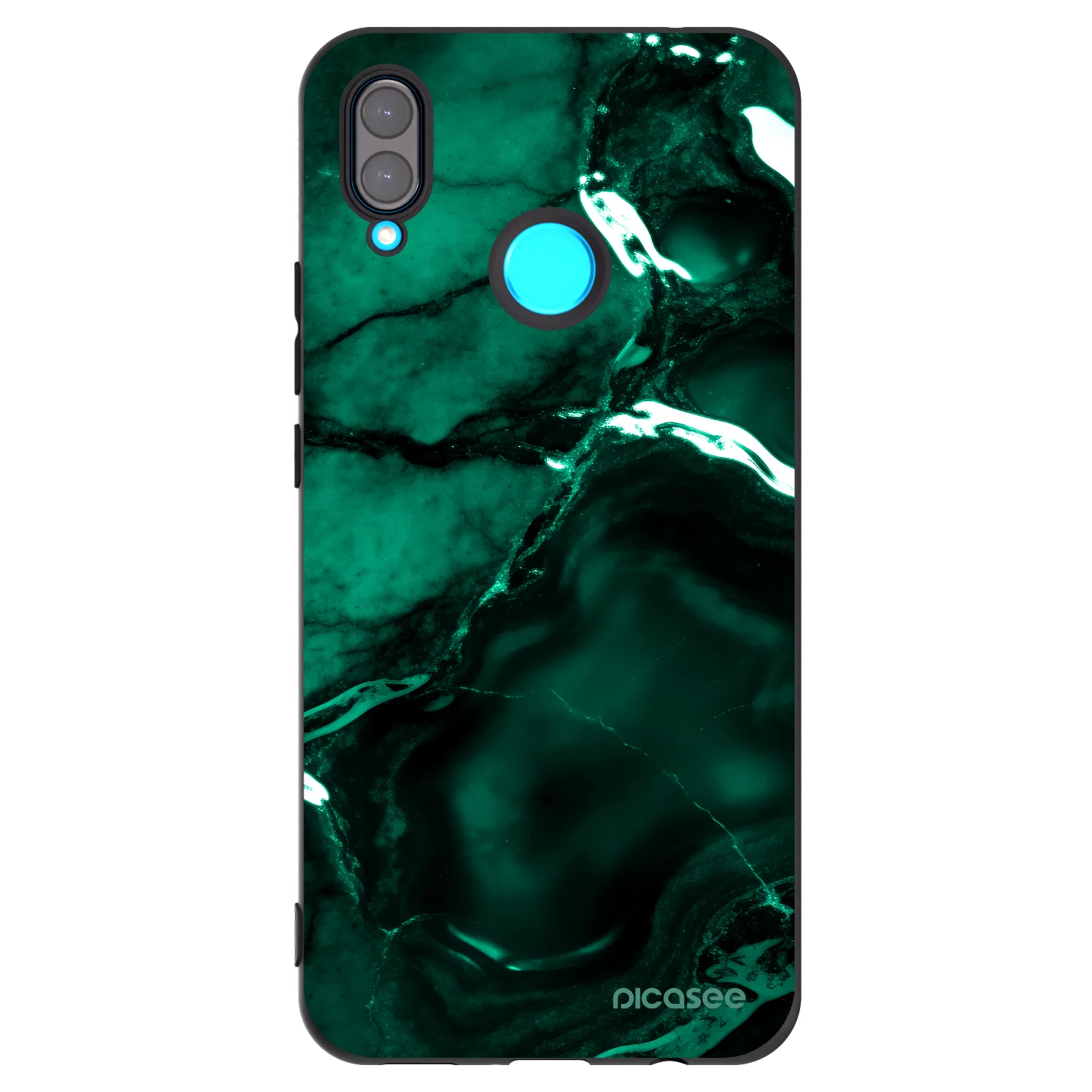 Picasee silikonový černý obal pro Huawei Nova 3i - Dark emerald
