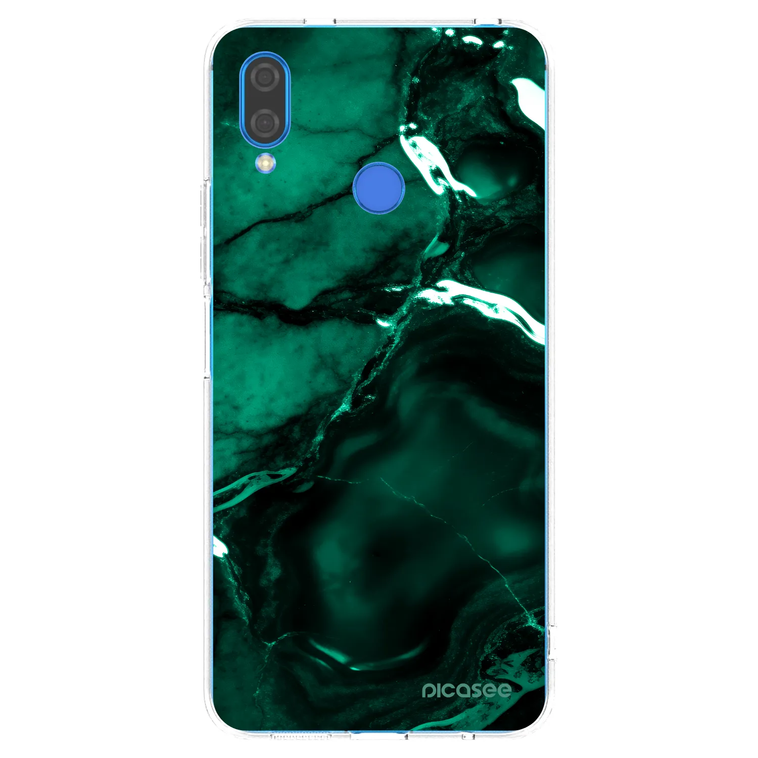 Picasee silikonový průhledný obal pro Huawei Nova 3i - Dark emerald