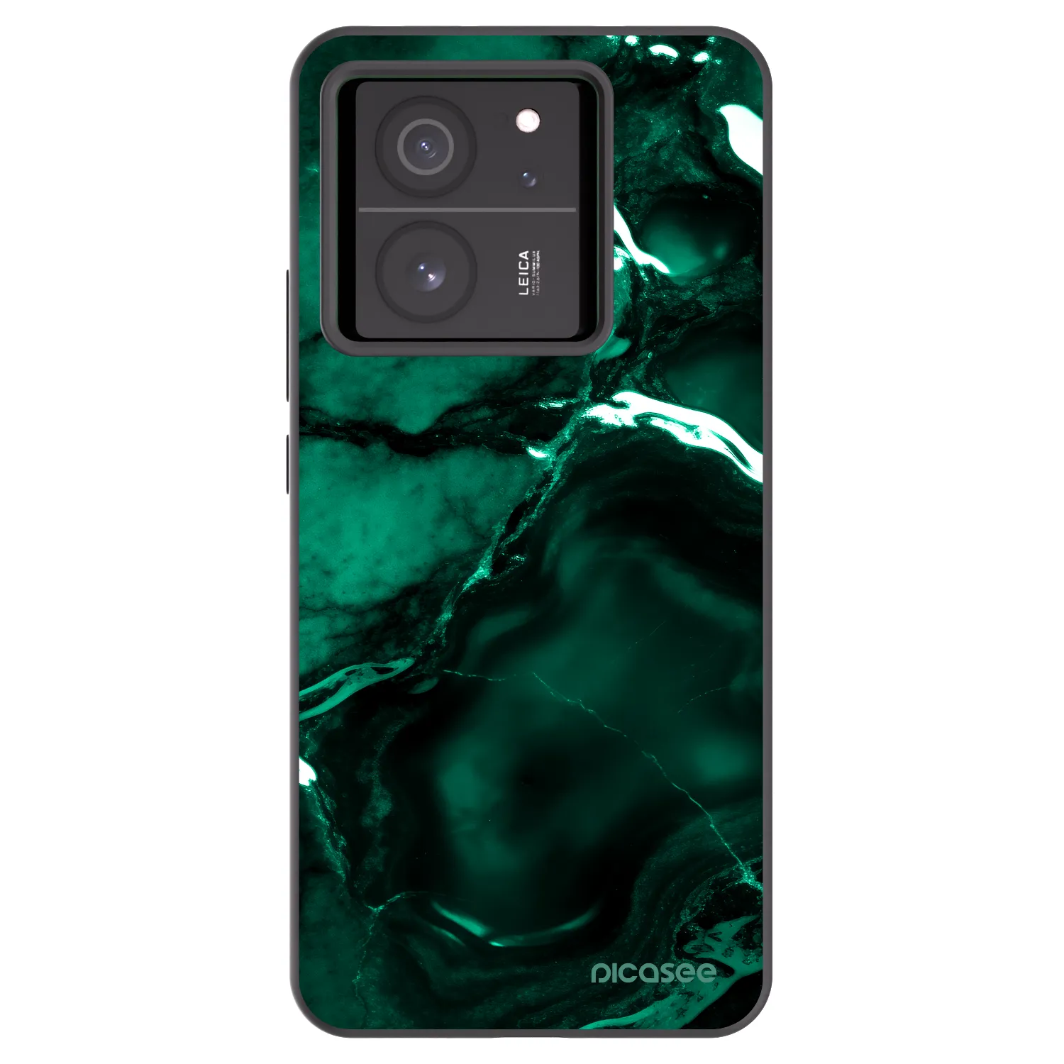 Picasee silikonový černý obal pro Xiaomi 13T Pro - Dark emerald