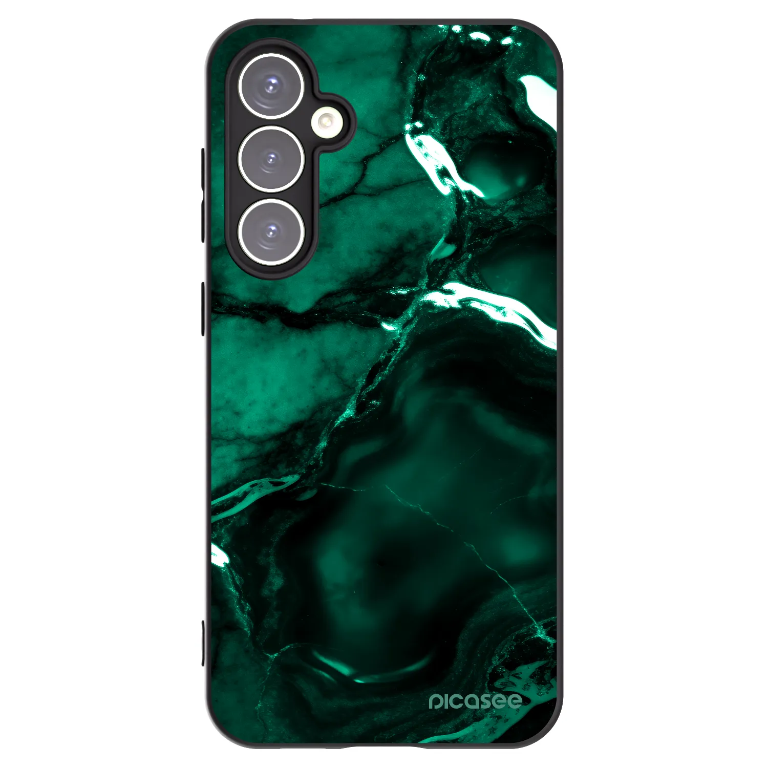 Picasee silikonový černý obal pro Samsung Galaxy S23 FE S711B - Dark emerald
