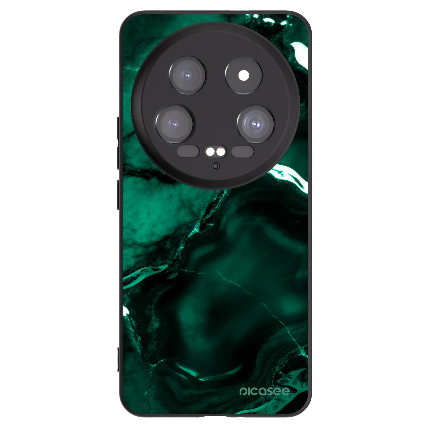 Picasee silikonový černý obal pro Xiaomi 14 Ultra - Dark emerald