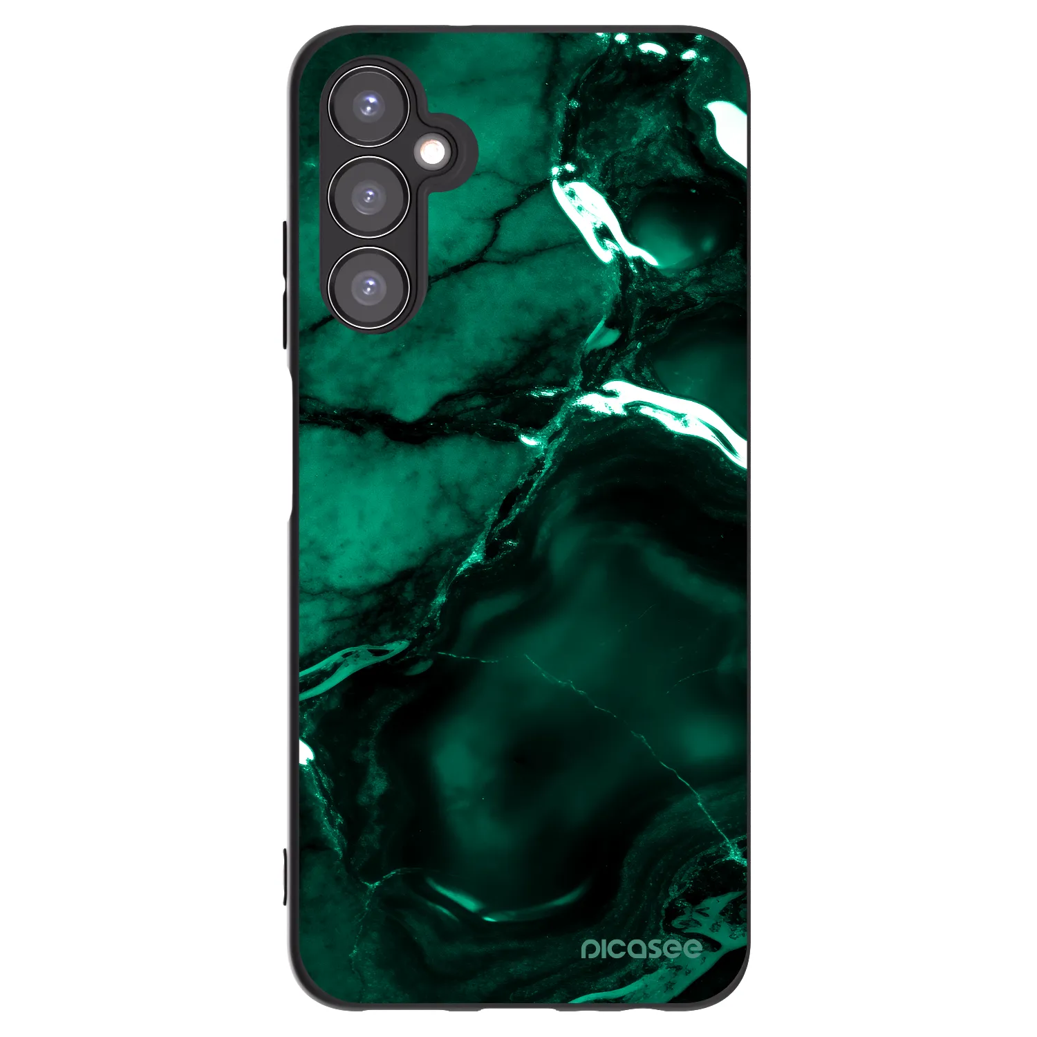 Picasee silikonový černý obal pro Samsung Galaxy A05s A057G - Dark emerald