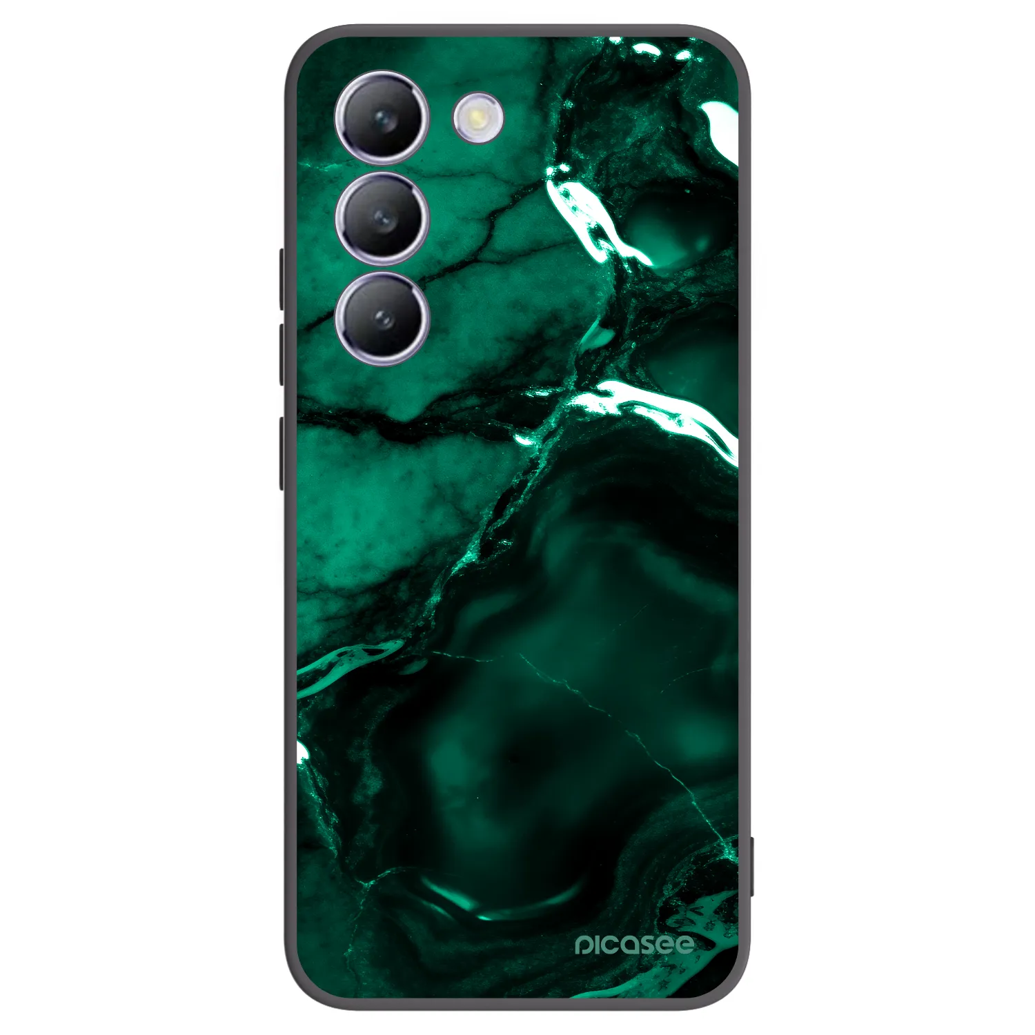 Picasee silikonový černý obal pro Vivo V40 SE 5G - Dark emerald