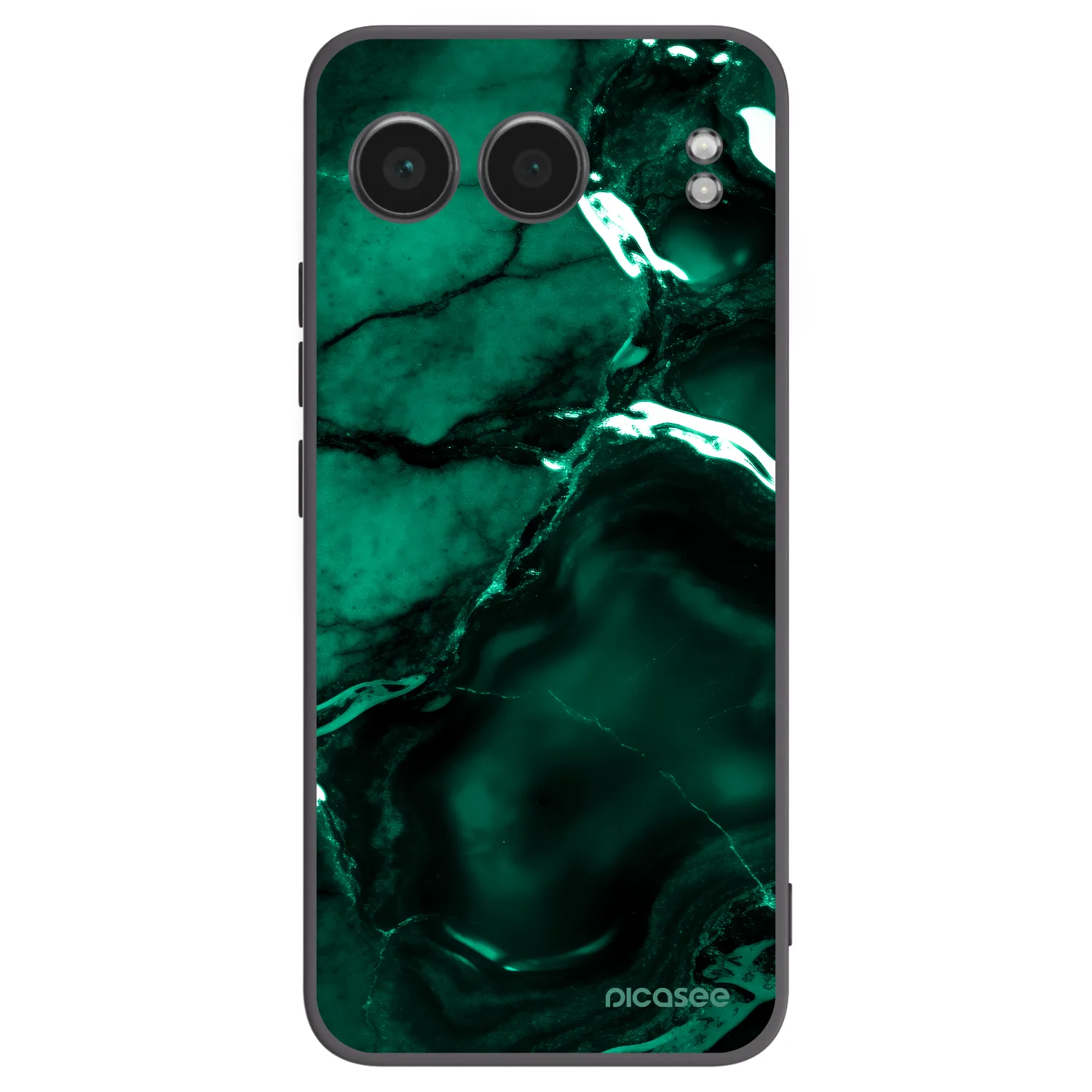 Picasee silikonový černý obal pro OnePlus Nord 4 - Dark emerald