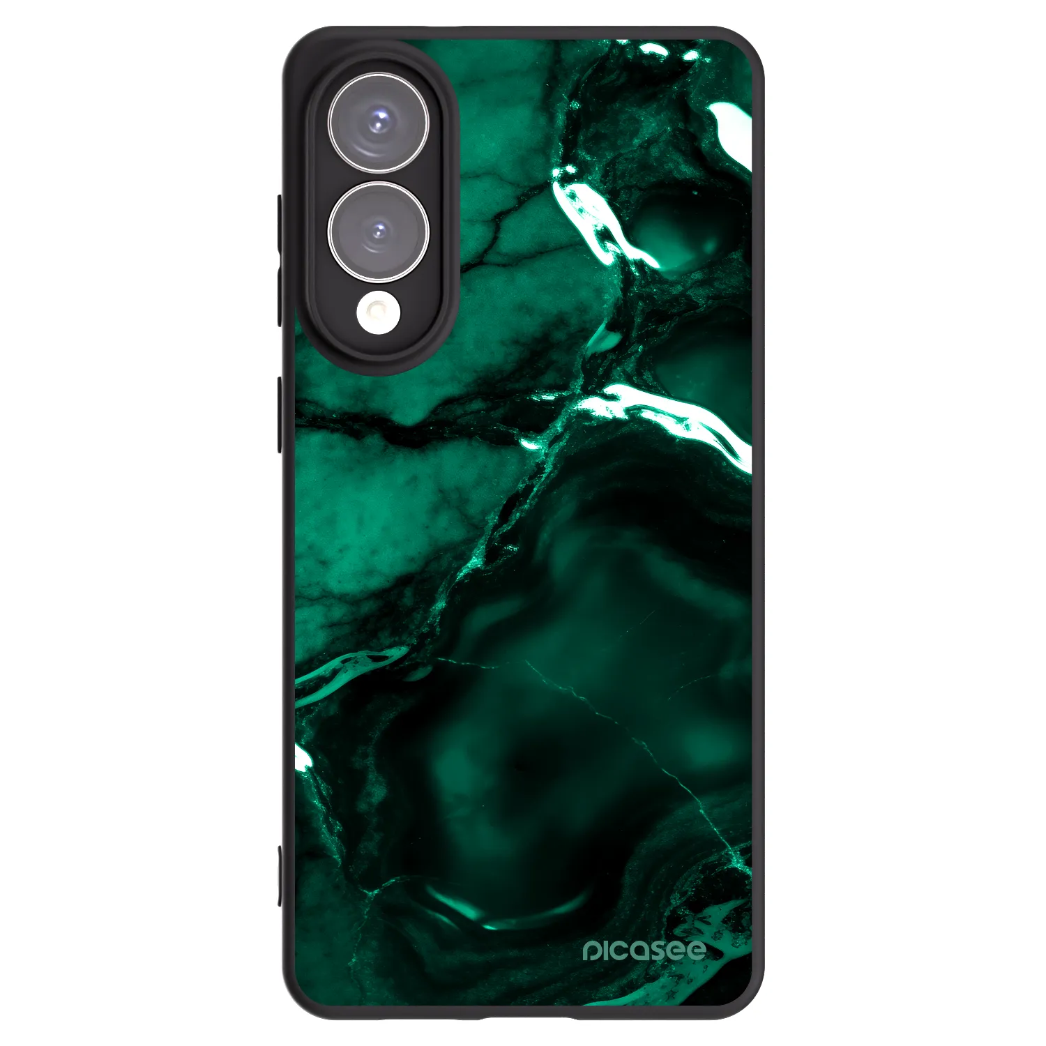Picasee silikonový černý obal pro Samsung Galaxy S25 Edge 5G - Dark emerald