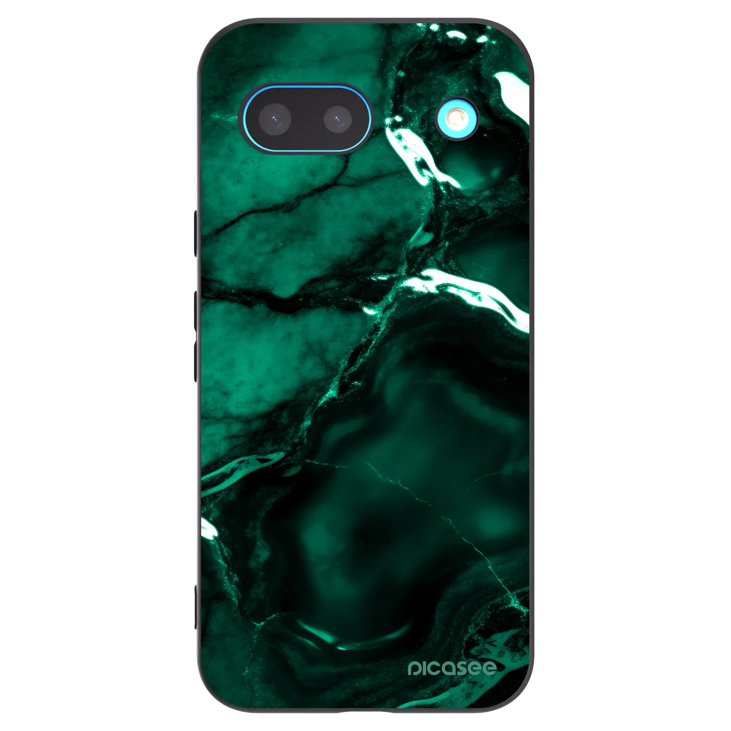 Picasee silikonový černý obal pro Google Pixel 8 - Dark emerald