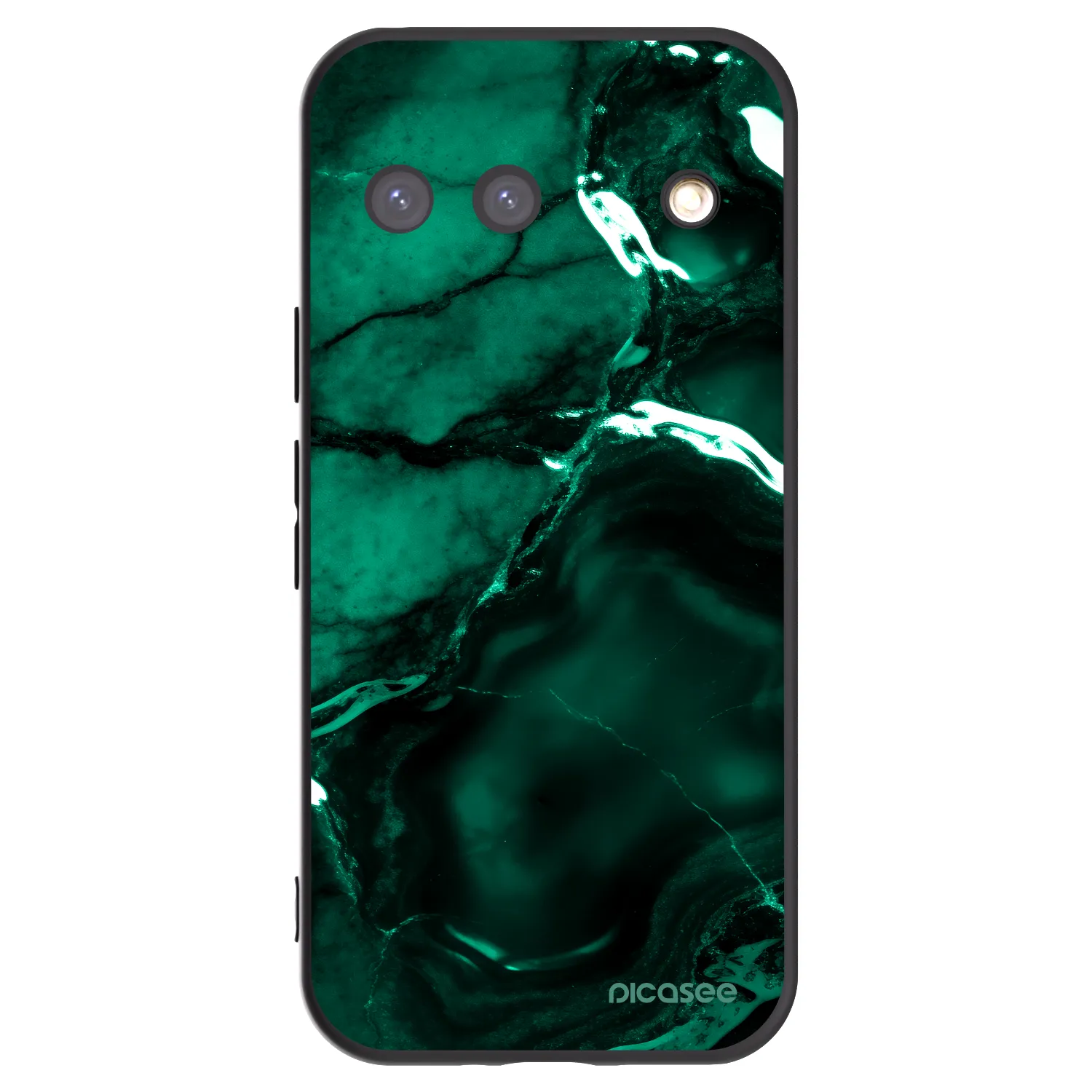 Picasee silikonový černý obal pro Google Pixel 9 - Dark emerald