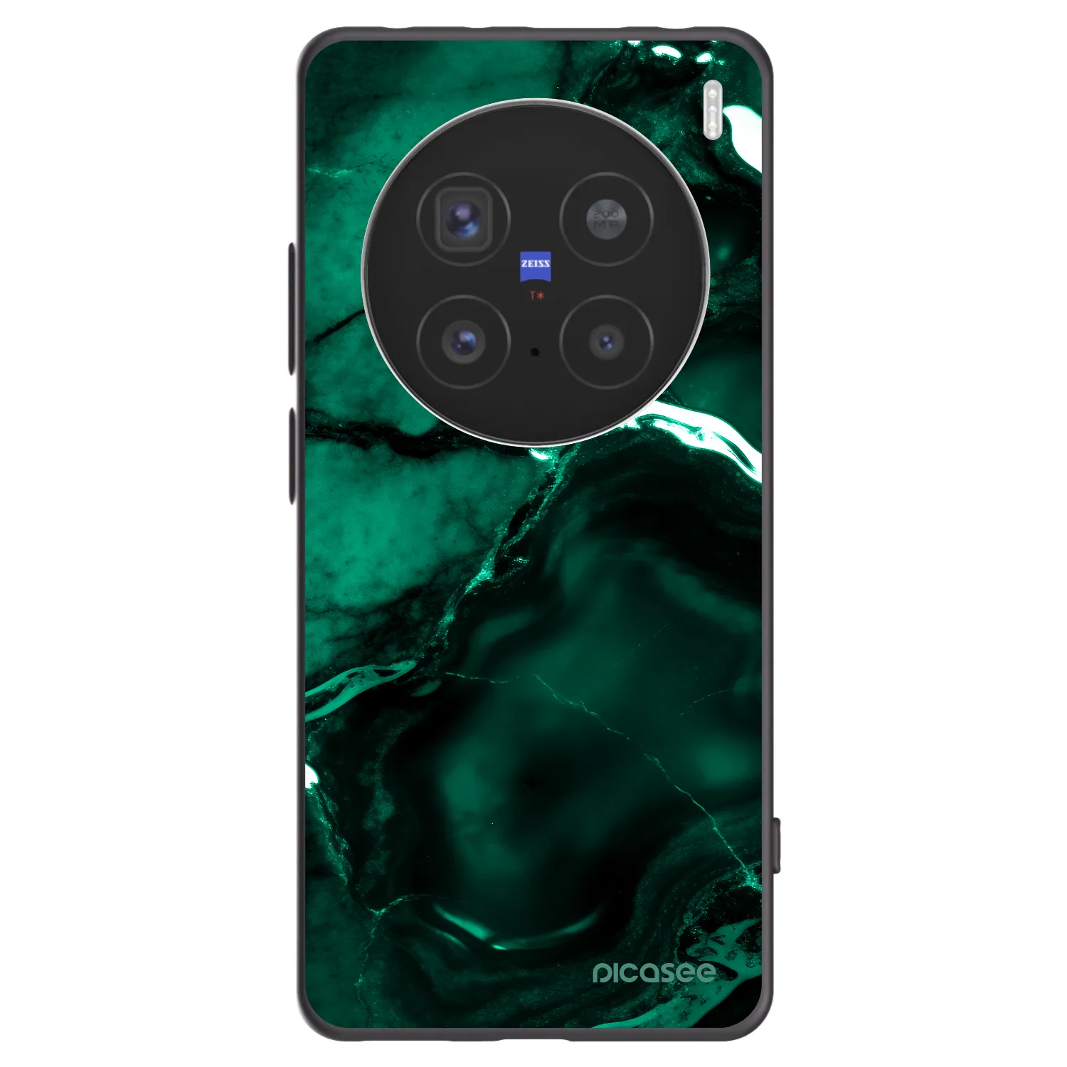Picasee silikonový černý obal pro Vivo X200 Pro - Dark emerald