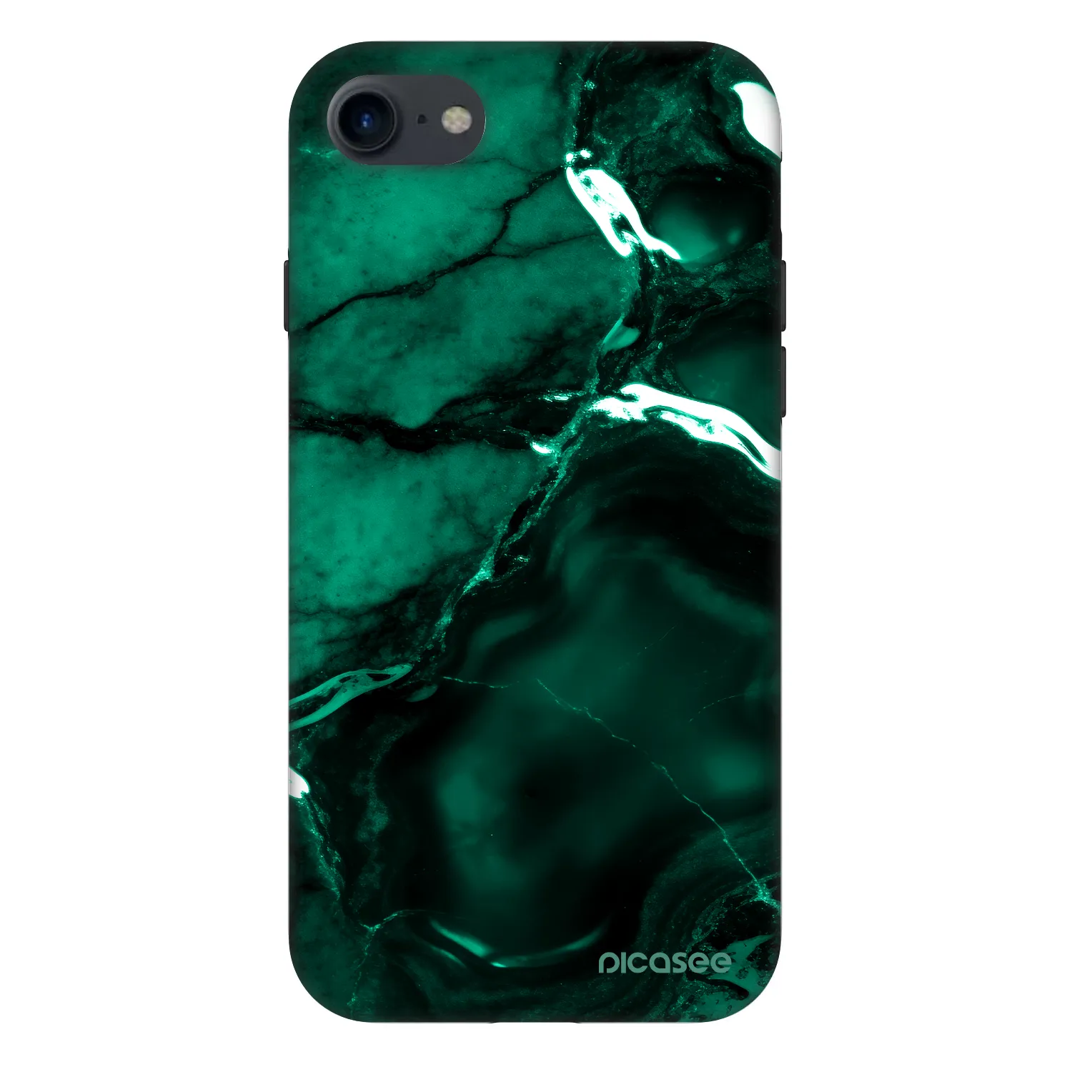 Picasee Fashion Case pro Apple iPhone SE 2020 - Dark emerald