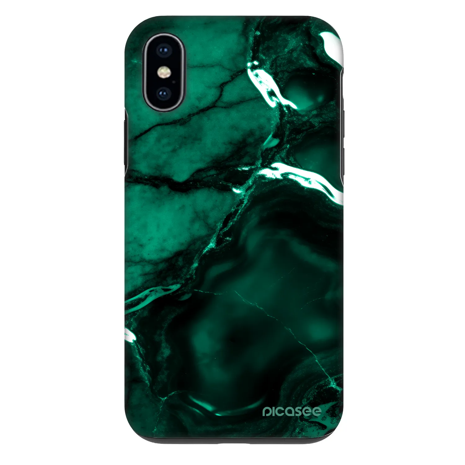 Picasee Fashion Case pro Apple iPhone X/XS - Dark emerald