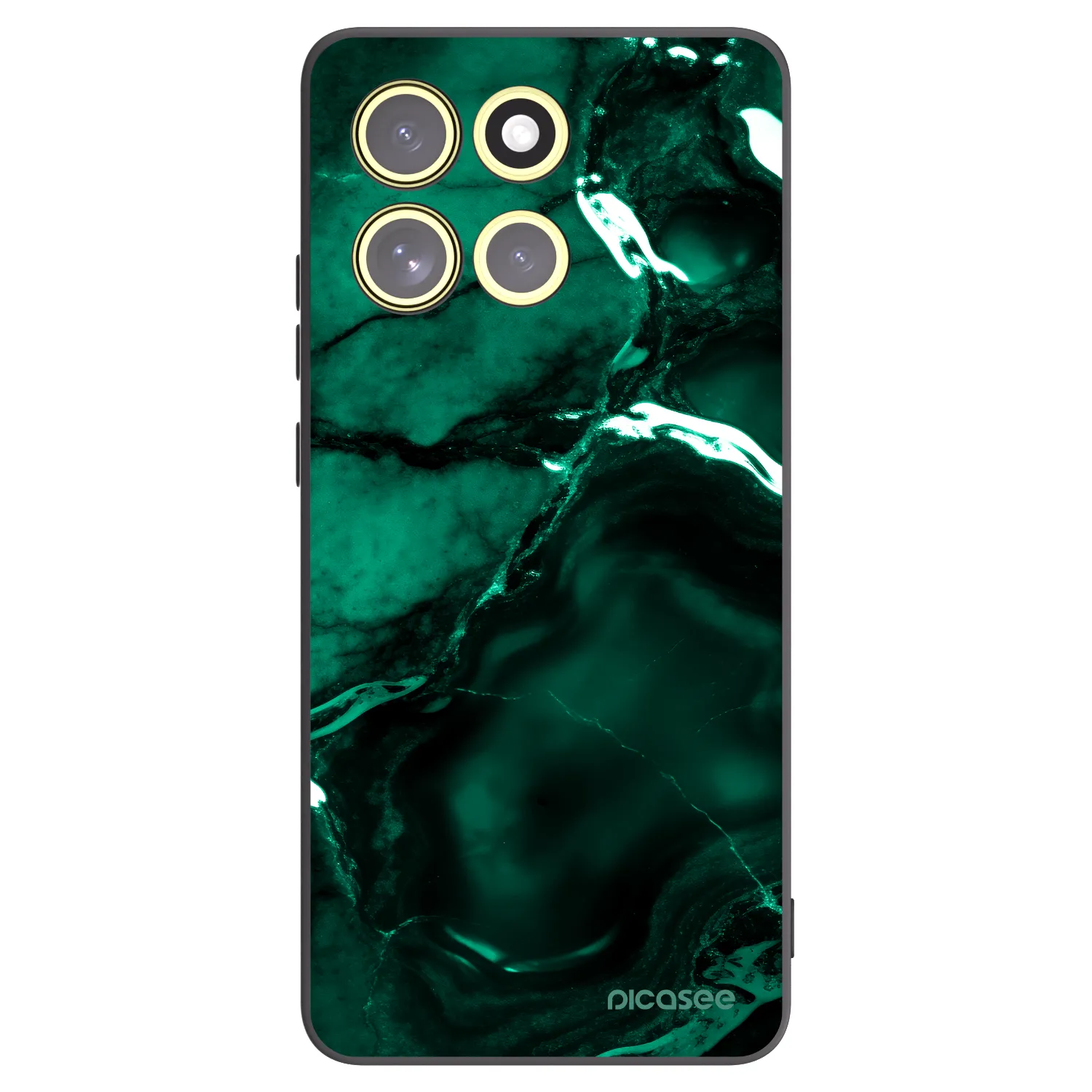 Picasee silikonový černý obal pro Motorola Moto G86 5G - Dark emerald