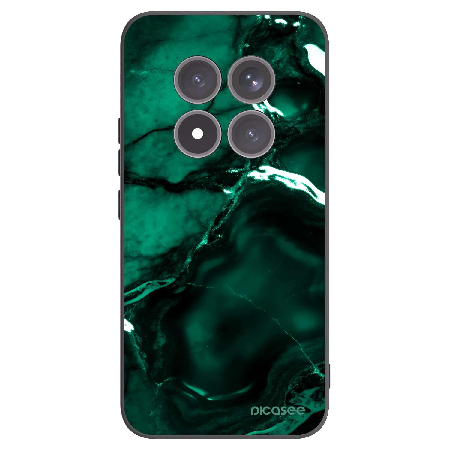 Picasee silikonový černý obal pro Xiaomi Redmi Note 15 Pro+ - Dark emerald