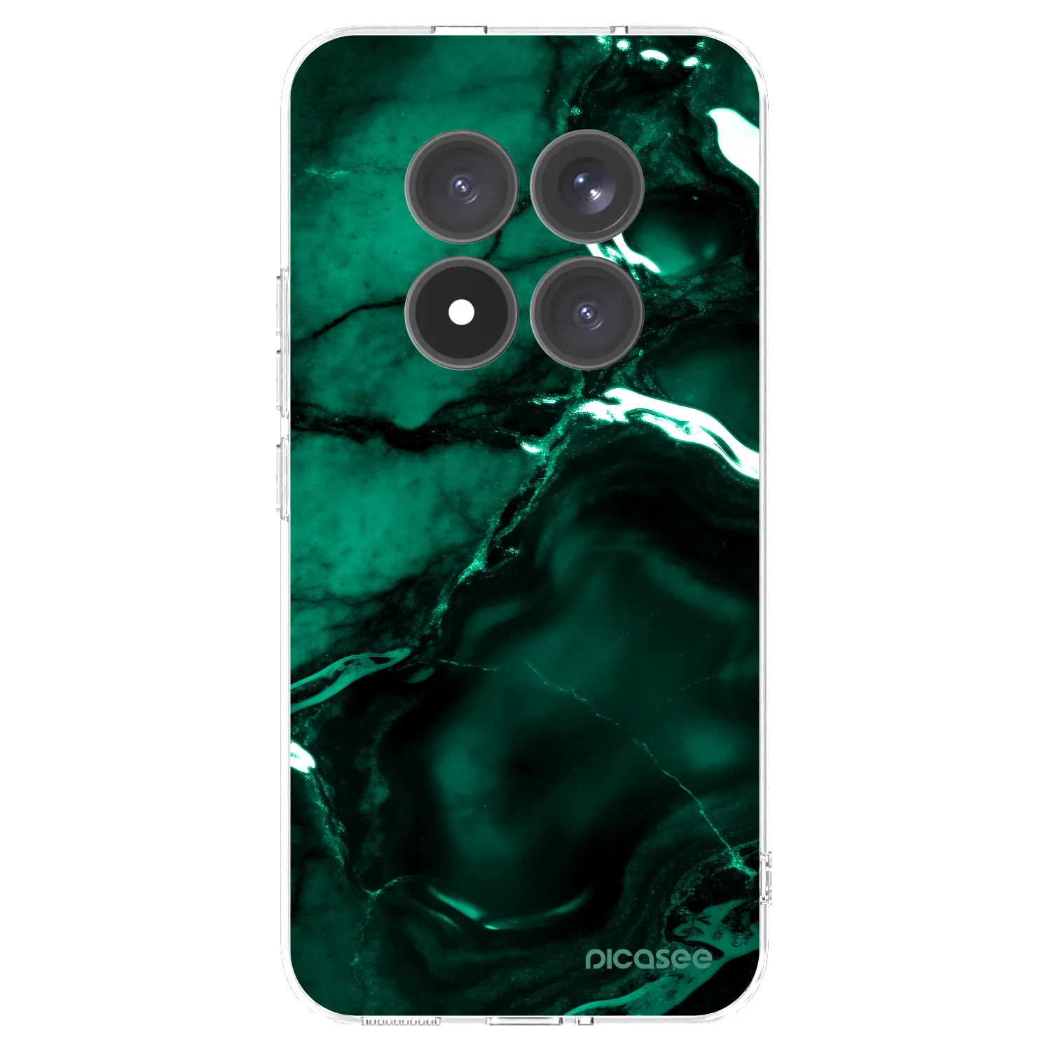 Picasee silikonový průhledný obal pro Xiaomi Redmi Note 15 Pro+ - Dark emerald