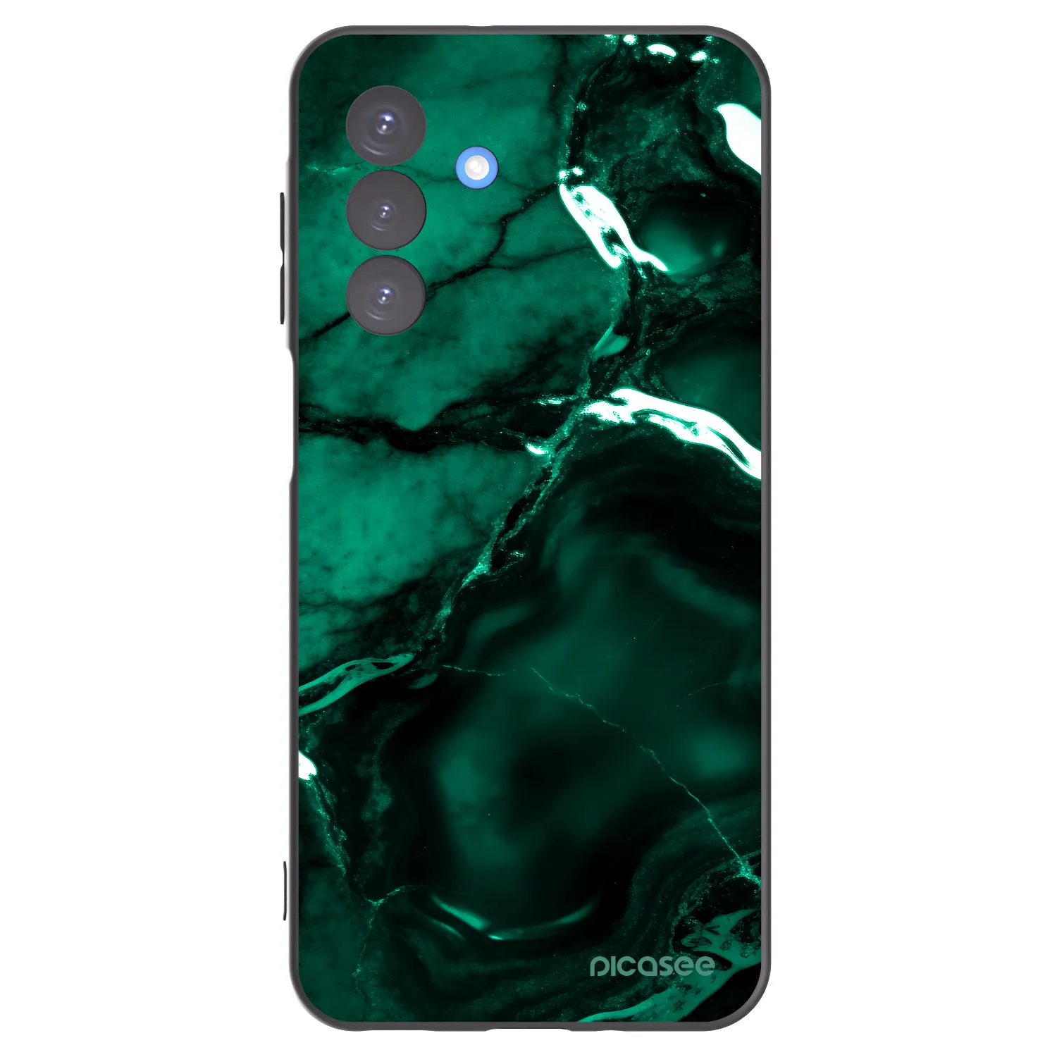 Picasee silikonový černý obal pro Samsung Galaxy A17 5G - Dark emerald