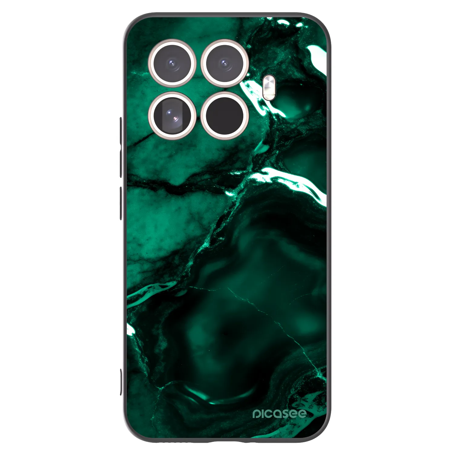 Picasee silikonový černý obal pro Xiaomi 15T Pro - Dark emerald