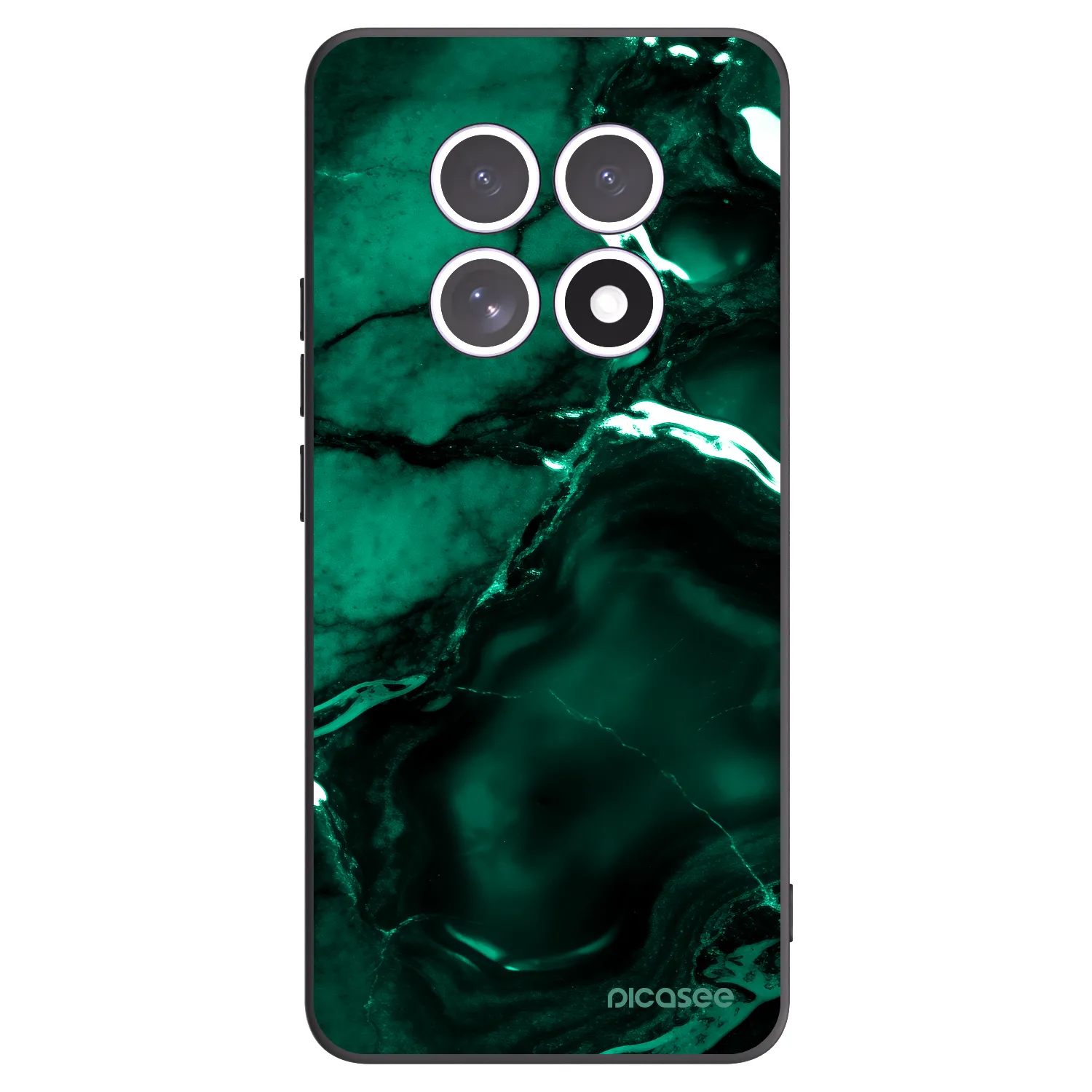 Picasee silikonový černý obal pro Xiaomi Redmi Note 15 4G - Dark emerald