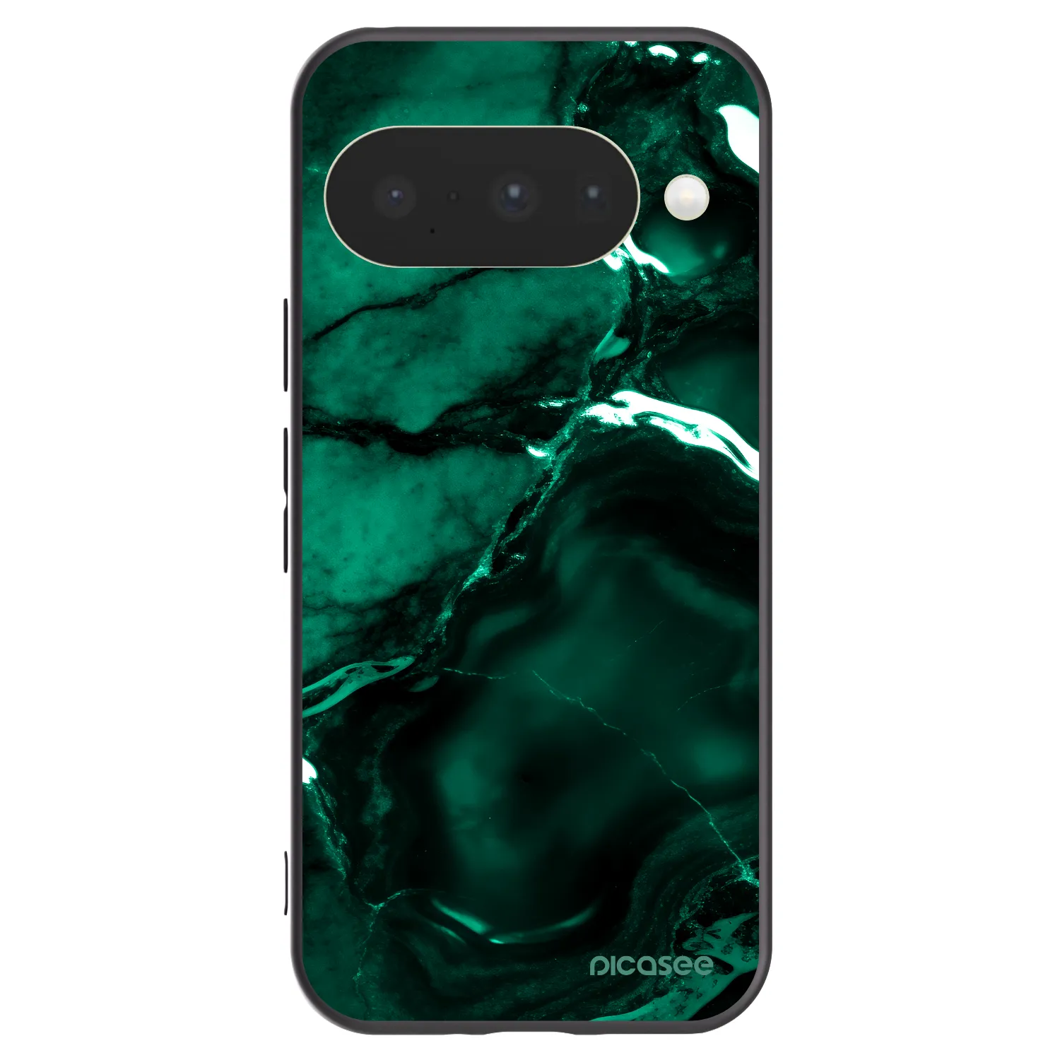 Picasee silikonový černý obal pro Google Pixel 10 - Dark emerald