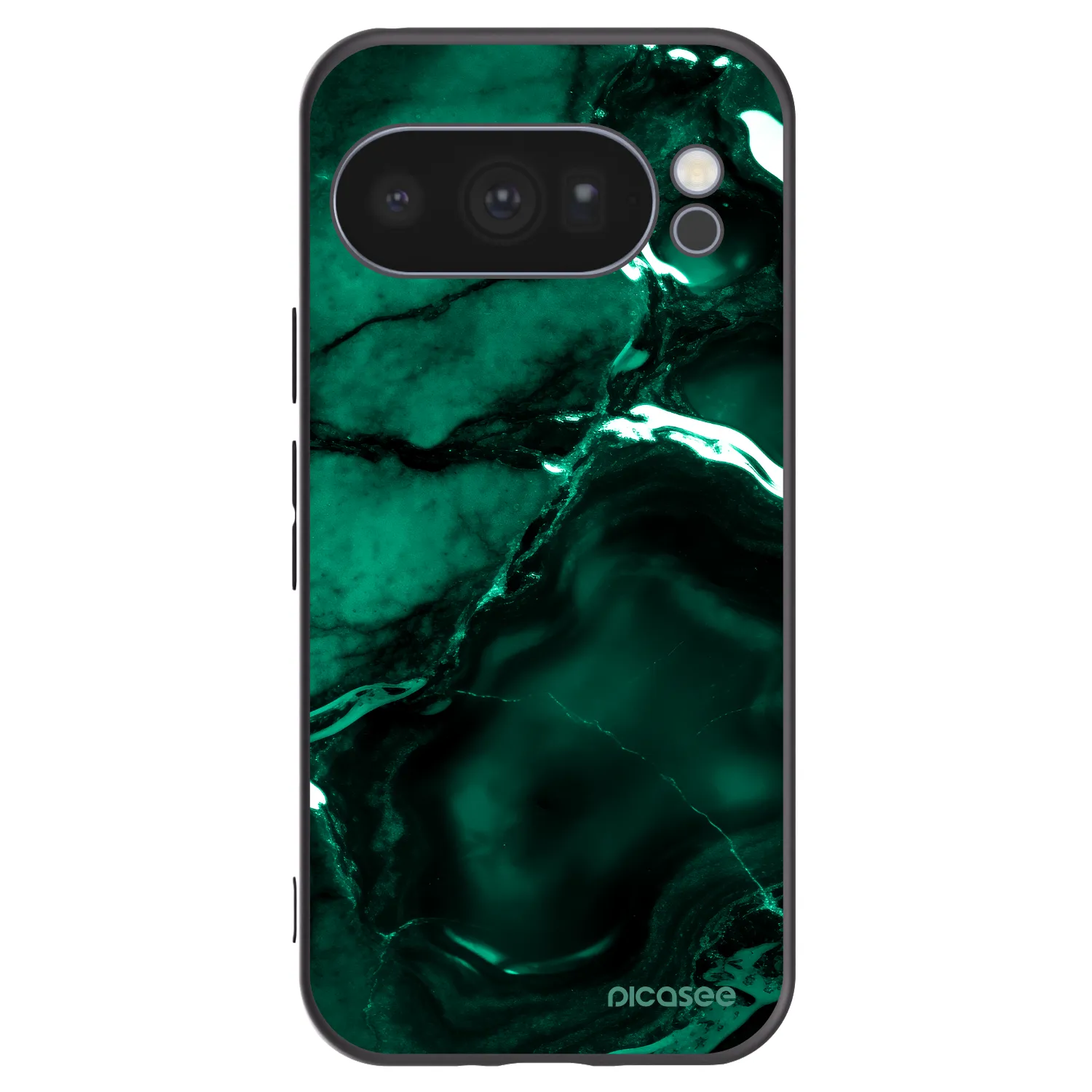 Picasee silikonový černý obal pro Google Pixel 10 Pro - Dark emerald
