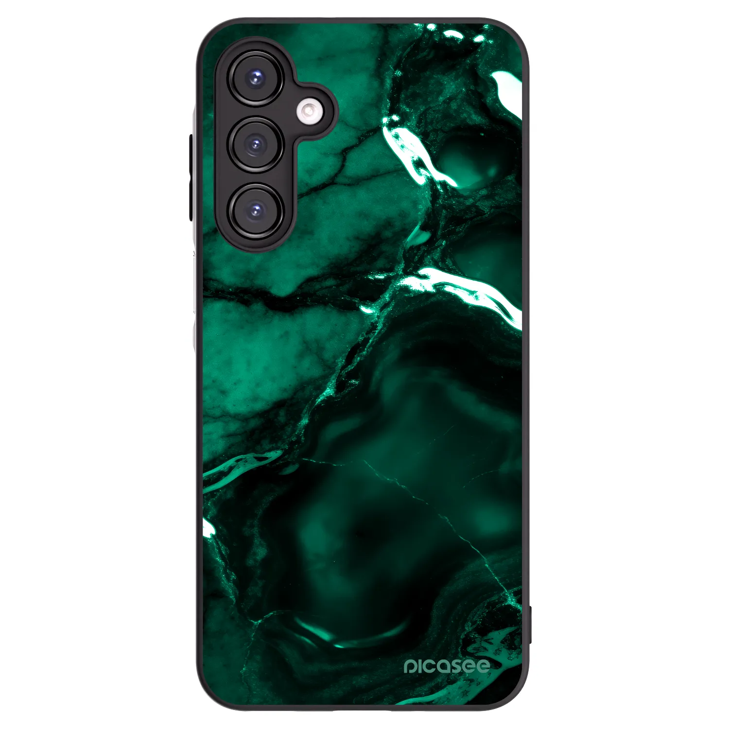 Picasee silikonový černý obal pro Samsung Galaxy A16 4G - Dark emerald