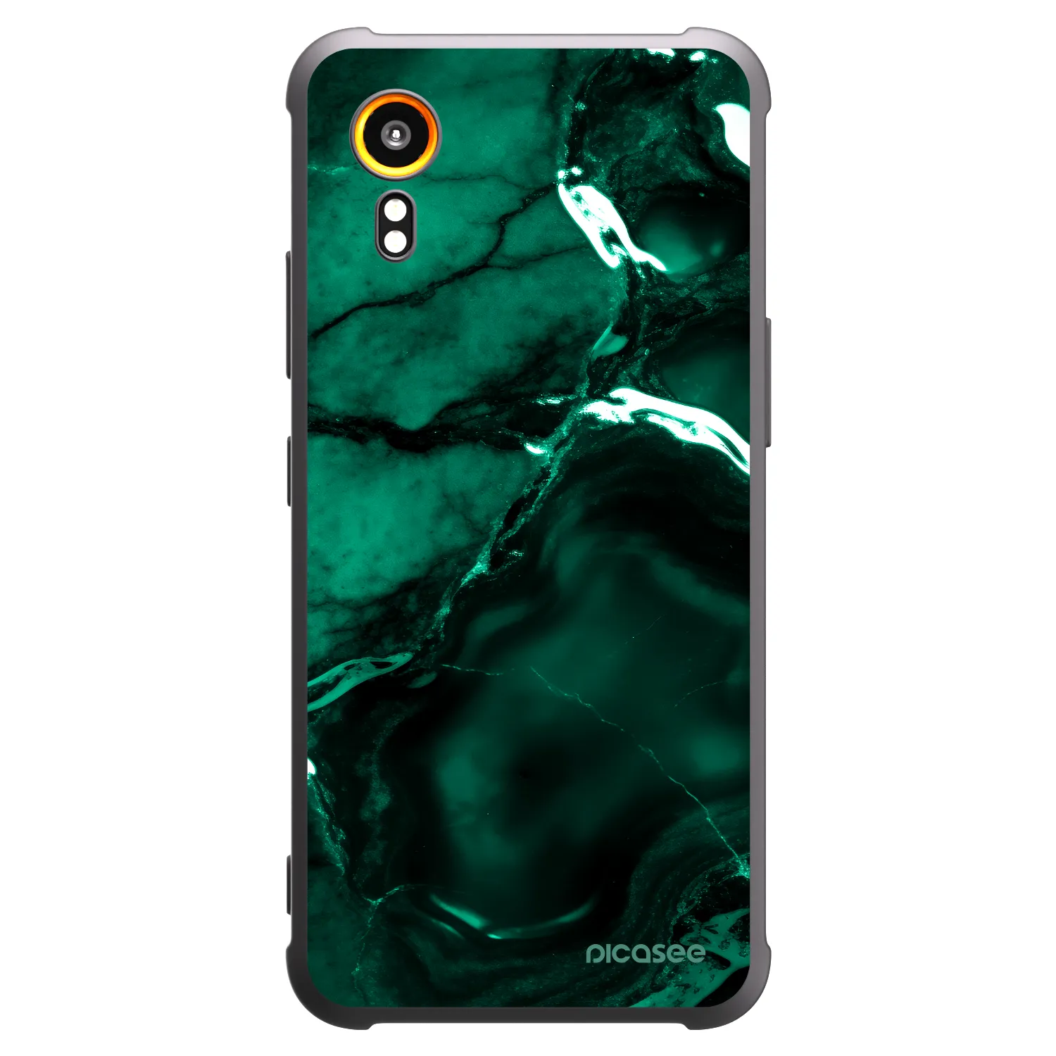 Picasee silikonový černý obal pro Samsung Galaxy XCover 7 - Dark emerald