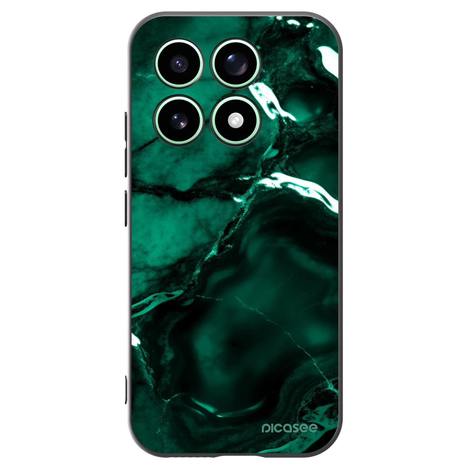 Picasee silikonový černý obal pro Xiaomi 17 - Dark emerald