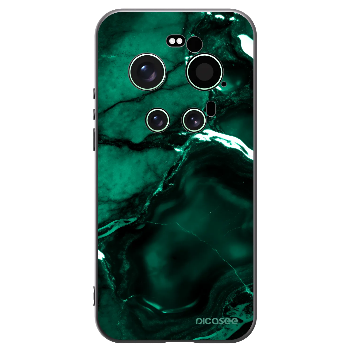 Picasee silikonový černý obal pro Xiaomi 17 Ultra - Dark emerald