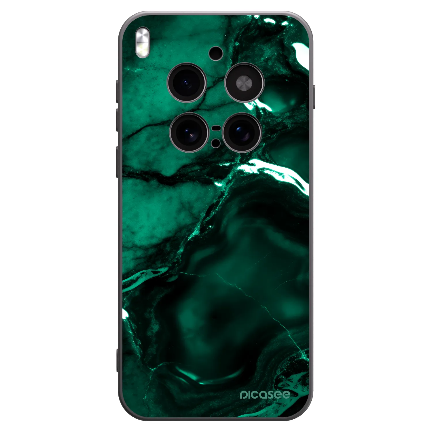 Picasee silikonový černý obal pro Vivo X300 Pro - Dark emerald