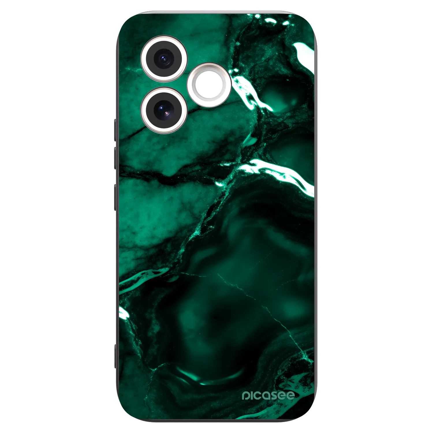 Picasee silikonový černý obal pro Honor 600 Lite - Dark emerald