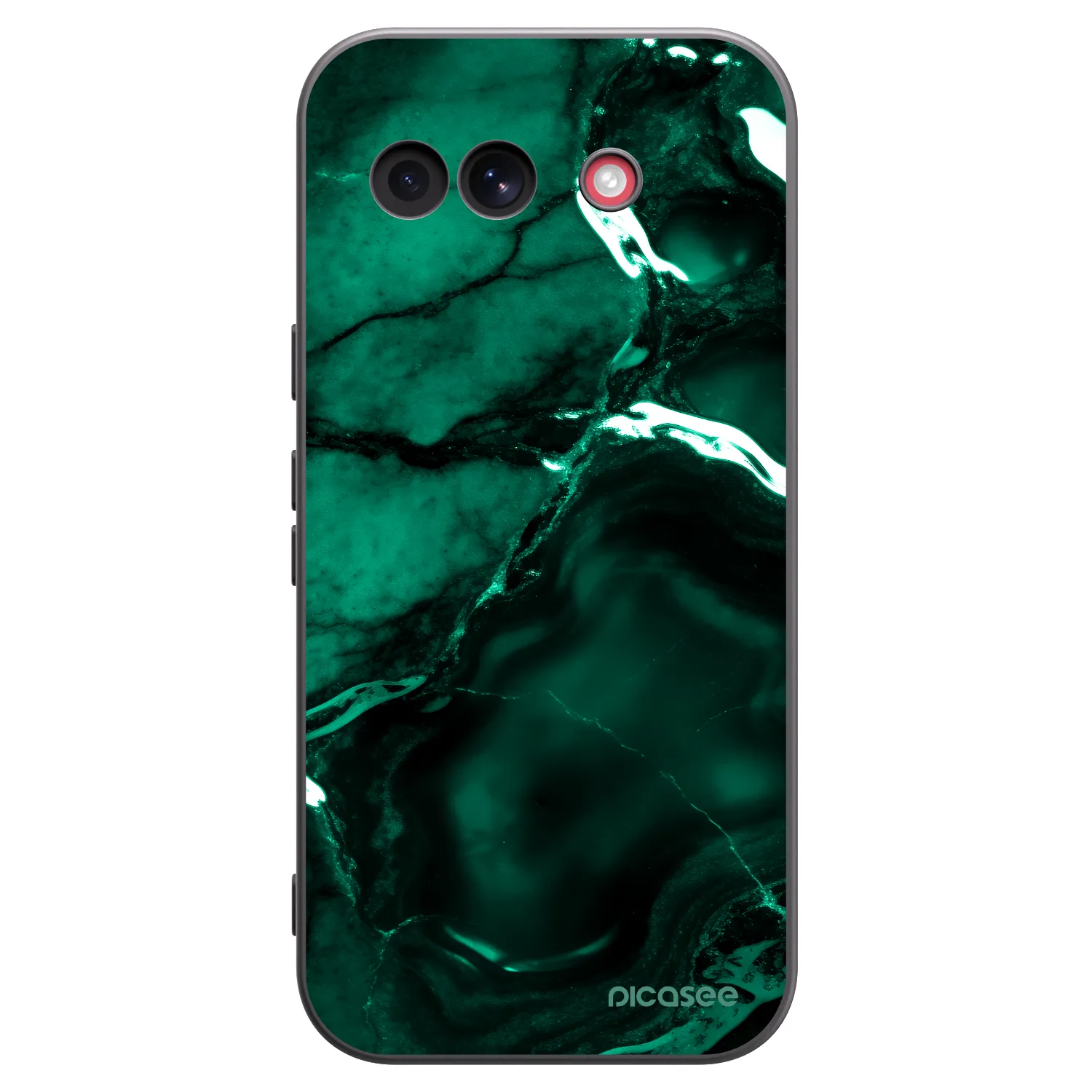 Picasee silikonový černý obal pro Google Pixel 10a - Dark emerald