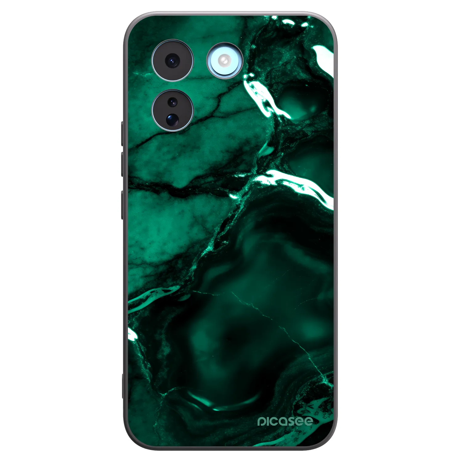 Picasee silikonový černý obal pro Xiaomi Redmi Note 17 Pro MAX 5G - Dark emerald