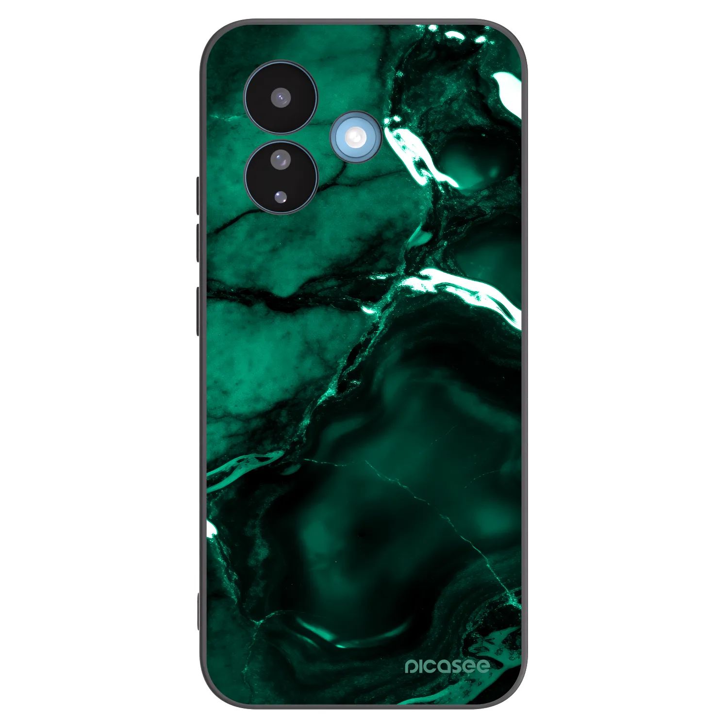 Picasee silikonový černý obal pro Xiaomi Redmi Note 17 Pro 5G - Dark emerald