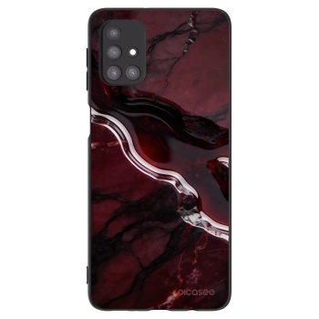 Picasee silikonový černý obal pro Samsung Galaxy M31s - Cherry stone