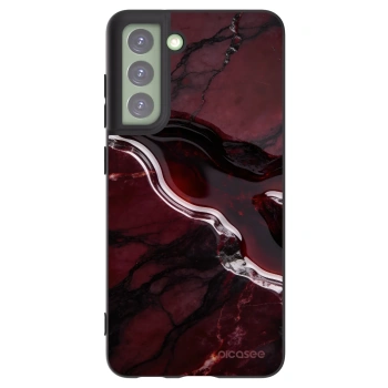 Picasee silikonový černý obal pro Samsung Galaxy S21 FE 5G - Cherry stone