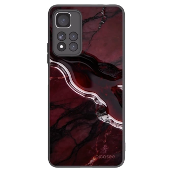 Picasee silikonový černý obal pro Xiaomi Redmi Note 11 Pro+ 5G - Cherry stone