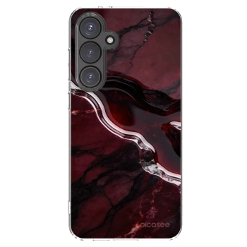 Picasee silikonový průhledný obal pro Samsung Galaxy S24 FE S721B - Cherry stone