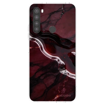 Picasee silikonový průhledný obal pro Xiaomi Redmi Note 8 - Cherry stone